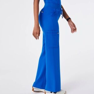 Figs Vibrant Blue Wide-Leg Pants